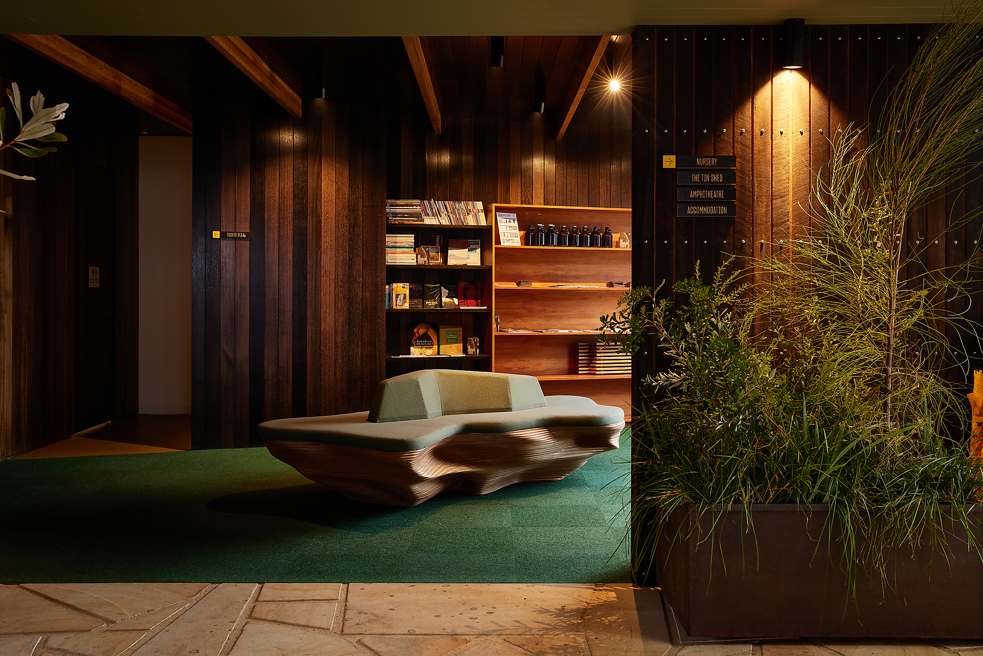 Interior photograph of Spring Bay Mill - The Banksia Room by Samuel Shelley